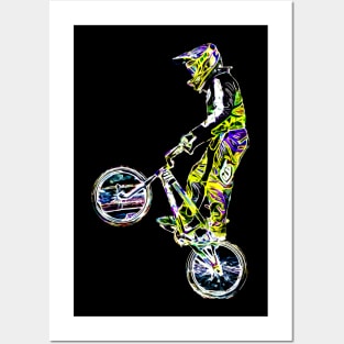 bmx race Posters and Art